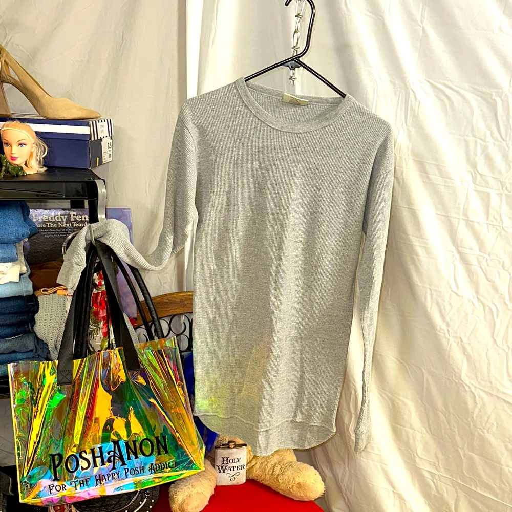 Gray Long Sleeve Sweater